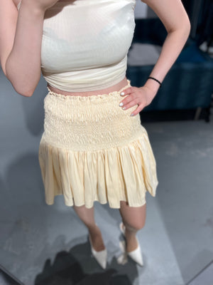 Marcia Smock Mini Skirt