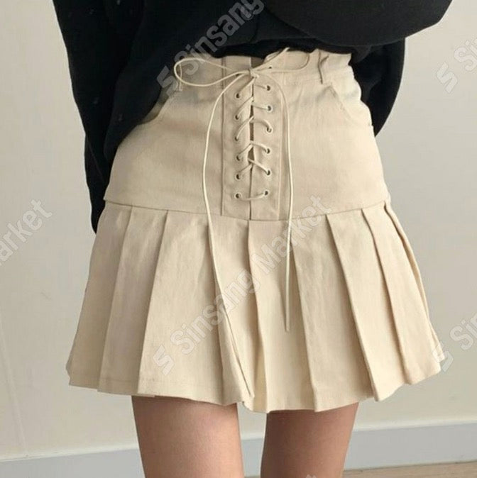Maru Eyelet Pleated Skirt