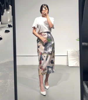 Paint Midi Skirt