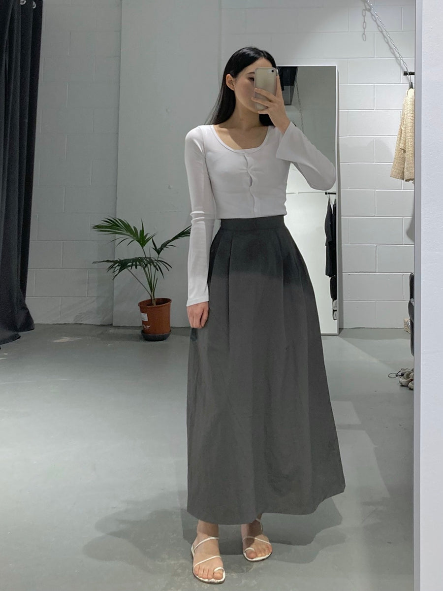 スカート 87MM [Mmlg W] NYLON LONG SKIRT 4XK328 87MM 공식 온라인 스토어