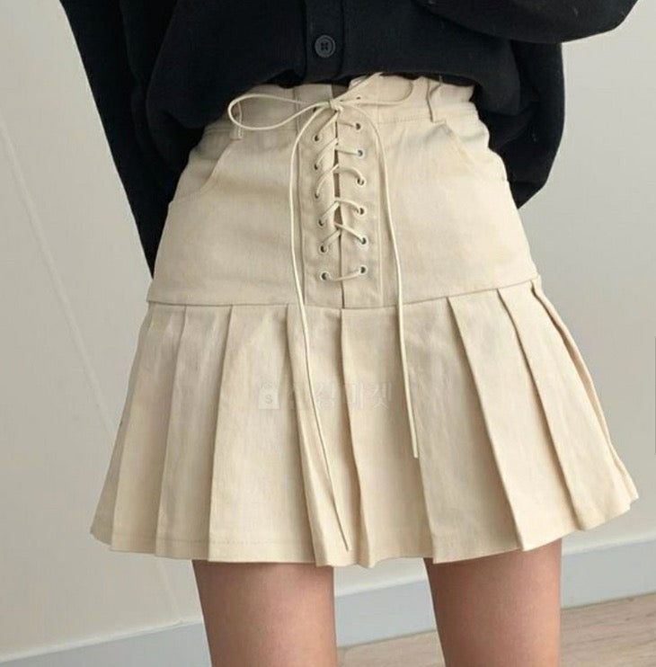 Maru Eyelet Pleated Skirt