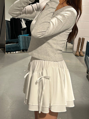 Carrot Layered Ribbon Skirt