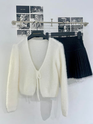 Maru Lace Pleated Skirt