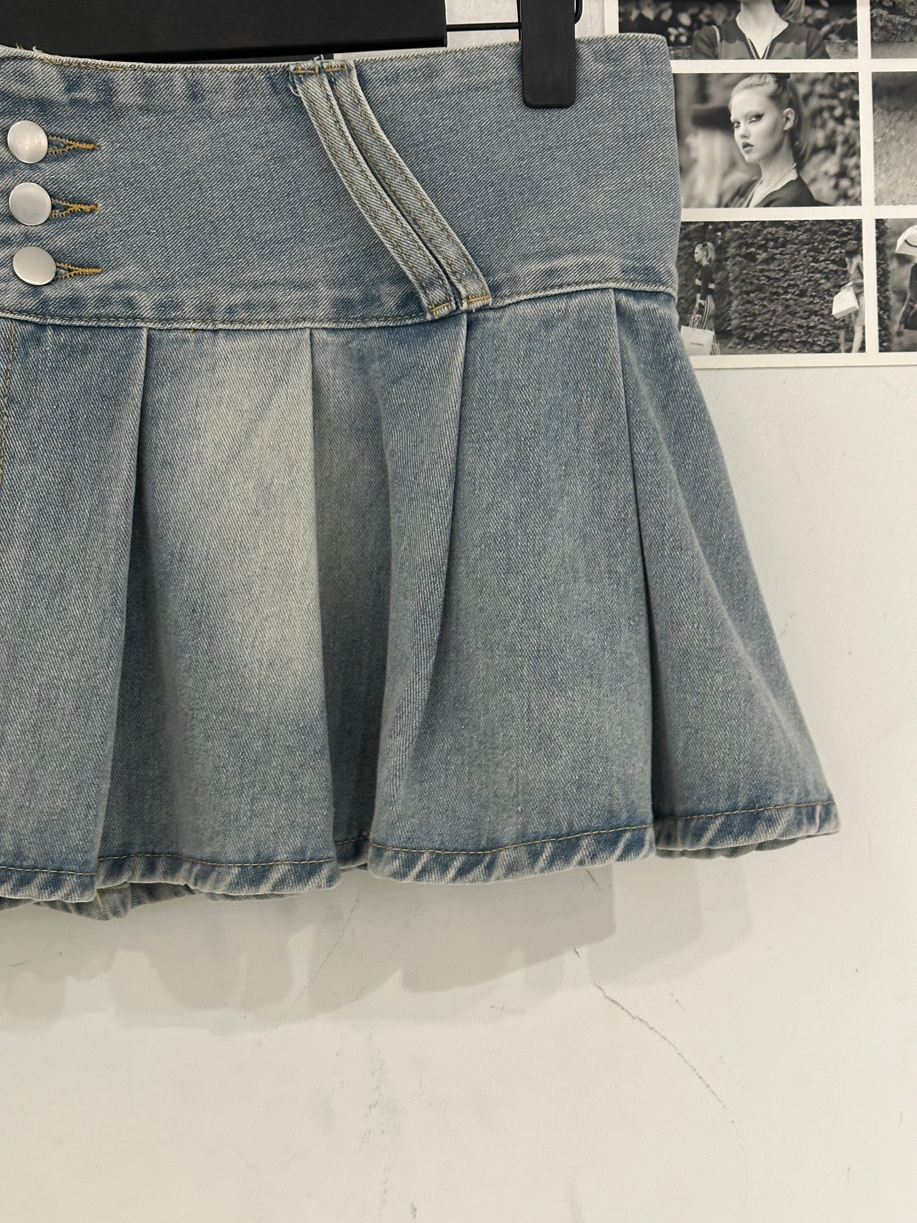 Yuni Low Denim Skirt