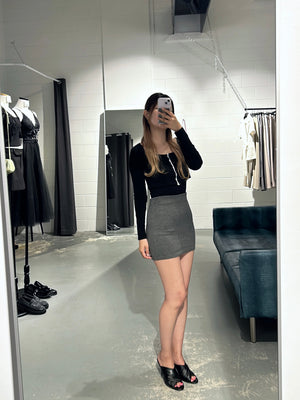 Banding Soft Grey Skirt