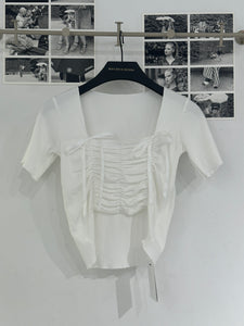 shirring ribbon t-shirt