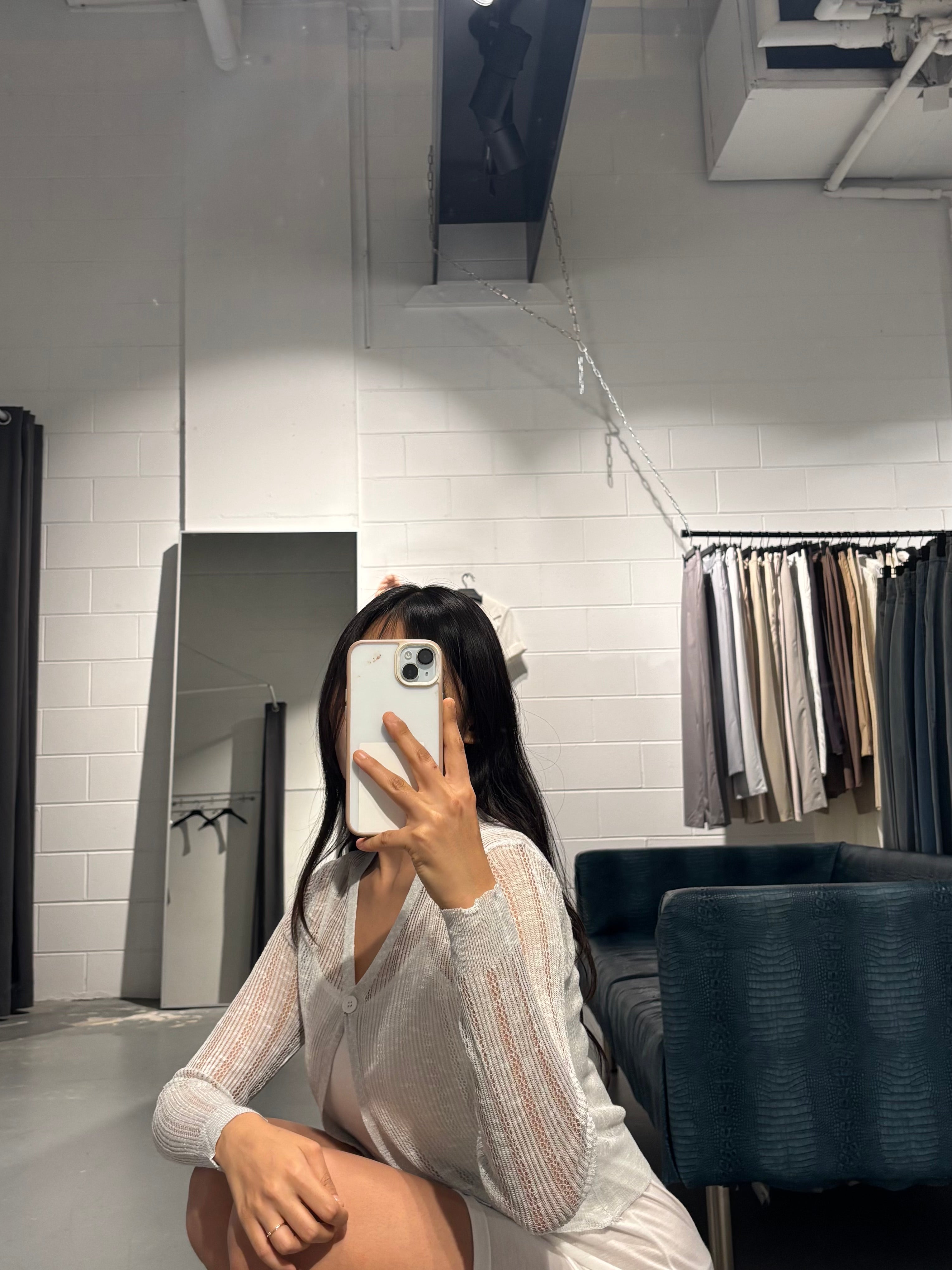 Bebe Melo Sheer Cardigan
