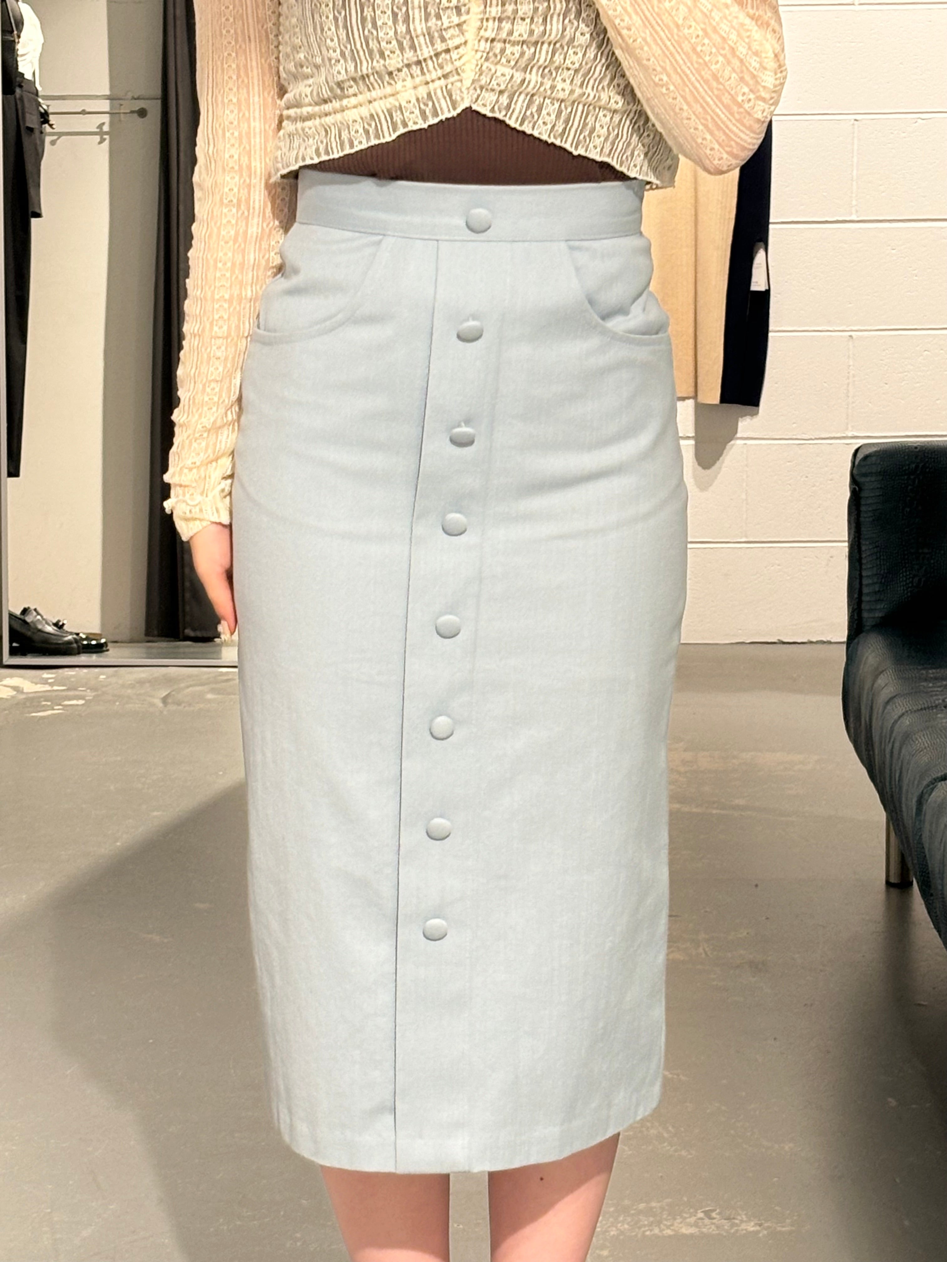 Catwalk Button Long Skirt