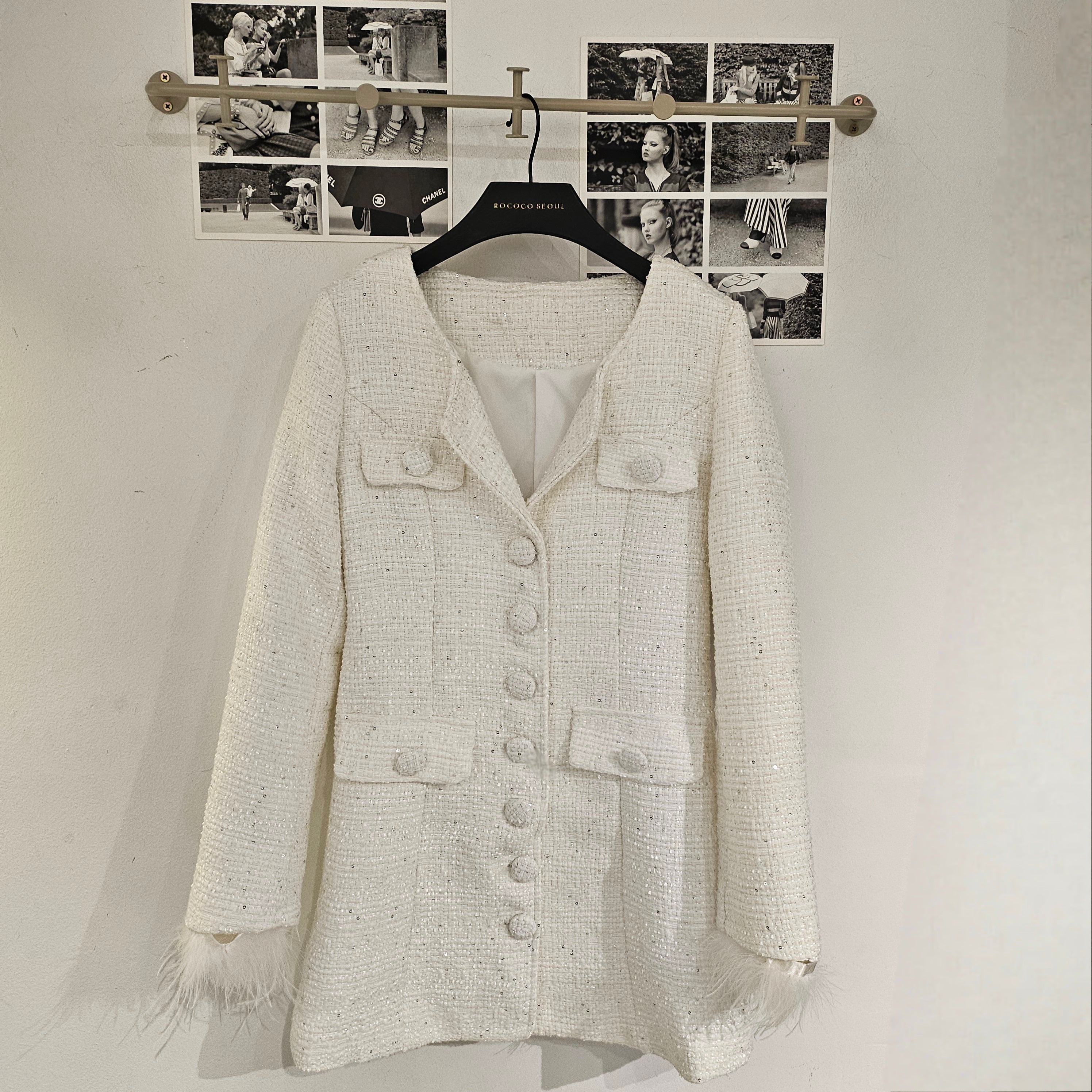 Maximax Spangle Tweed Jacket Dress
