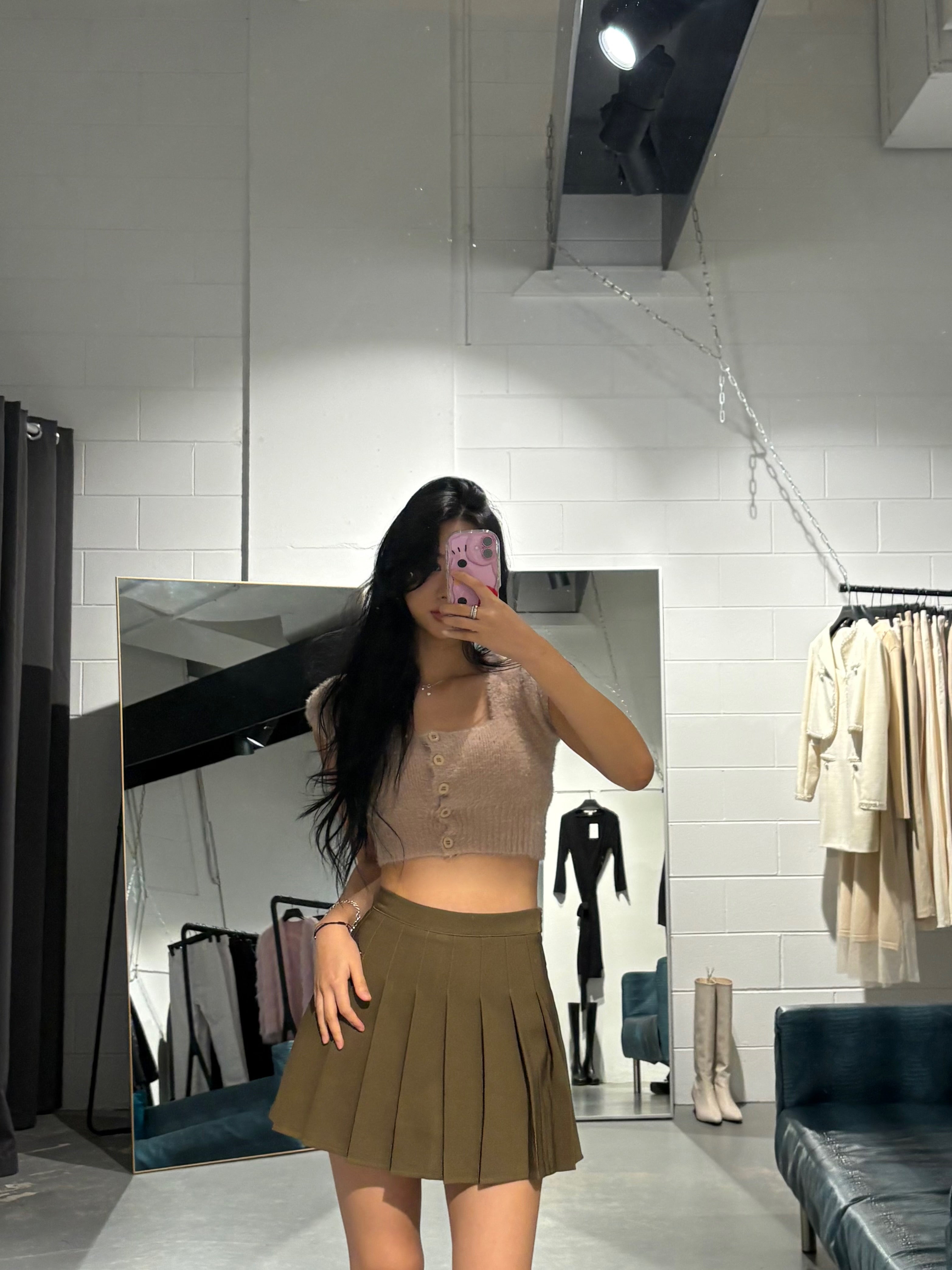 Mool Angora Crop Cardigan Top
