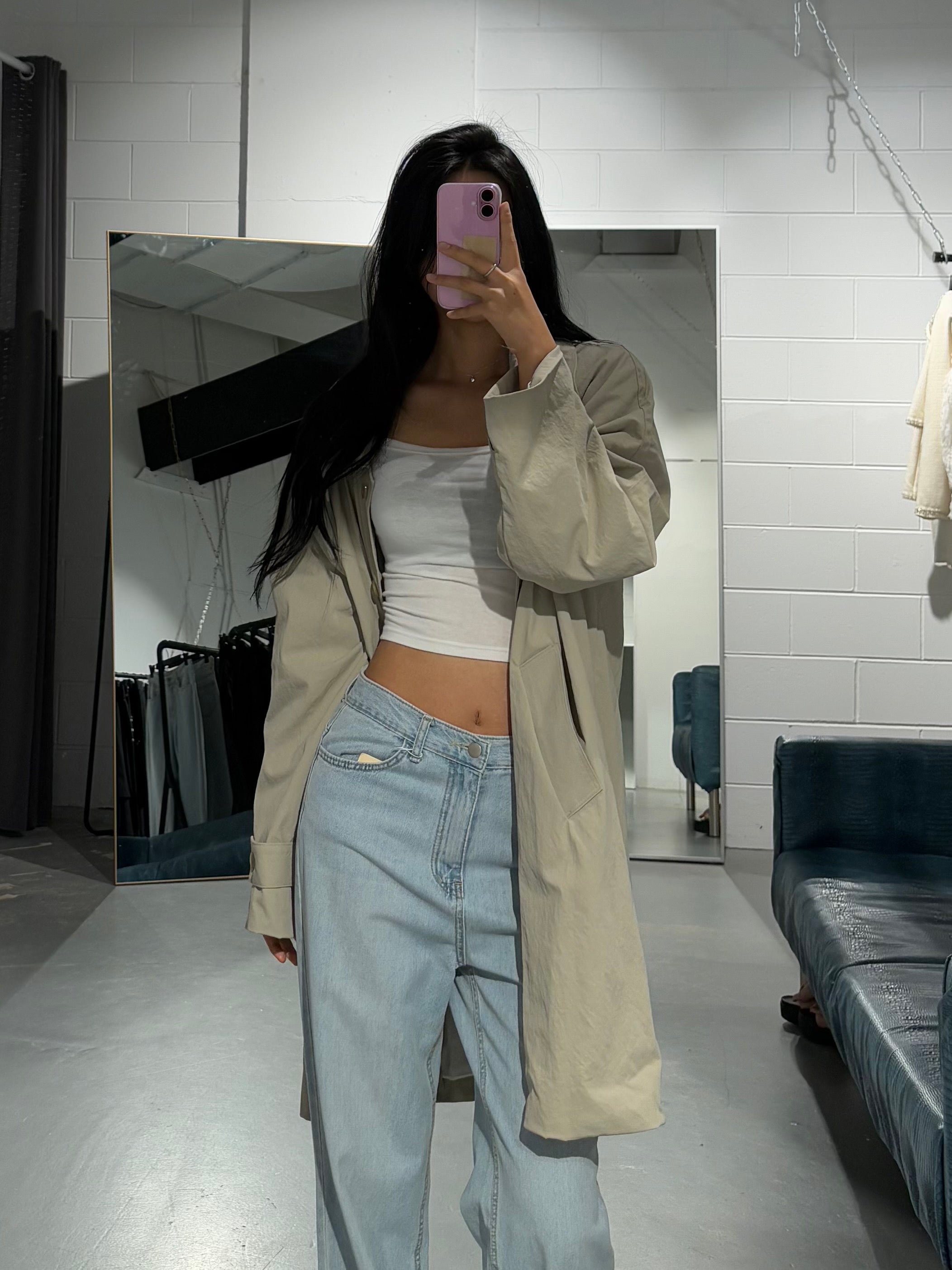 HalfHalf Trench Coat