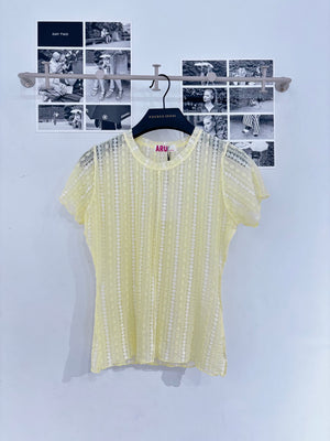 ARU Yellow Lace T