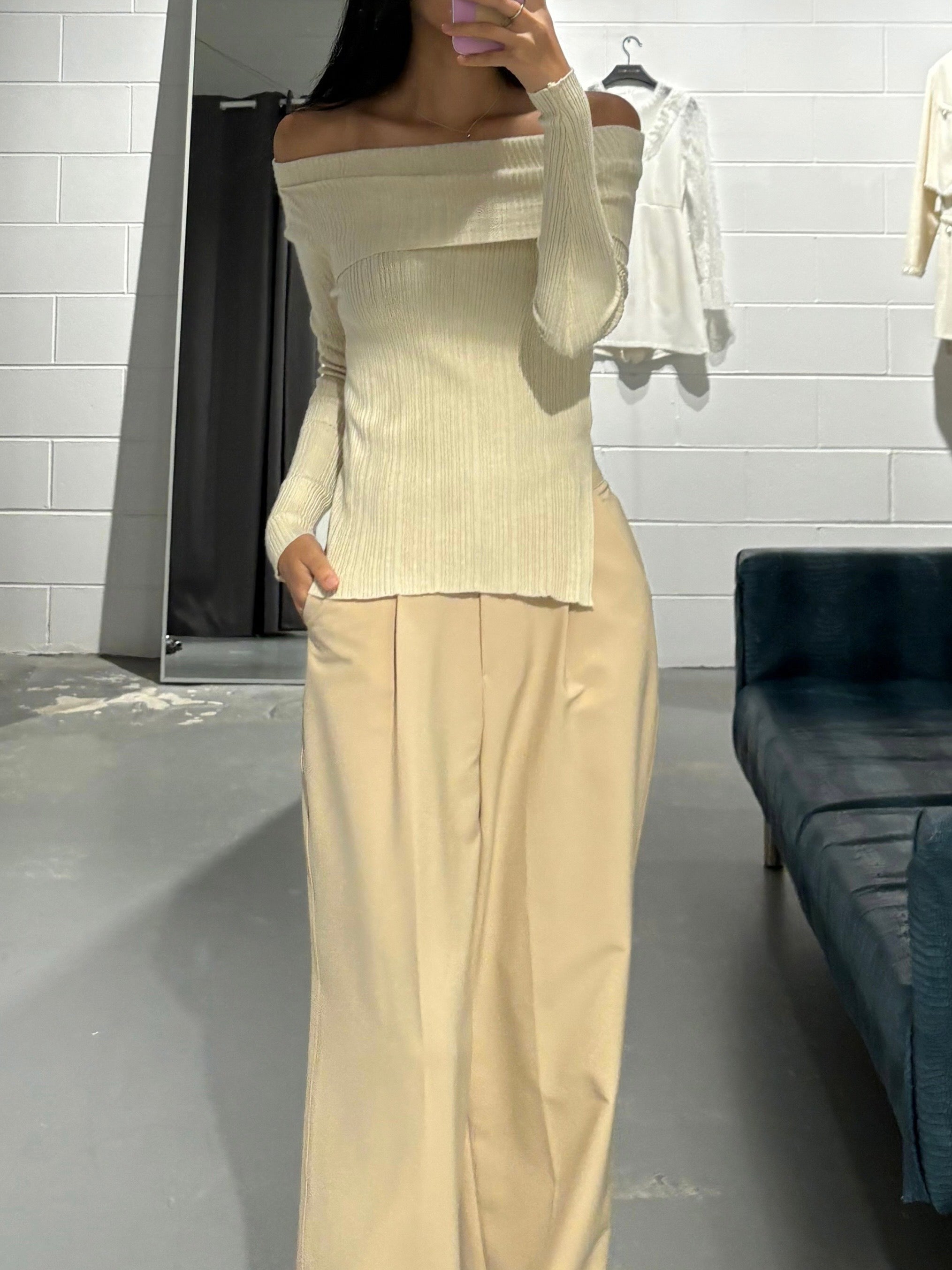 CoCo Uni Rib Off Knit