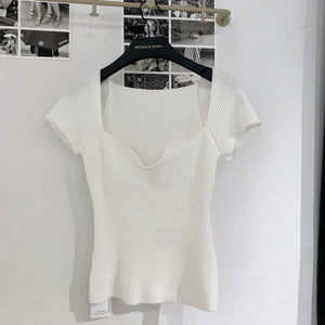 Heart Neck Summer Knit