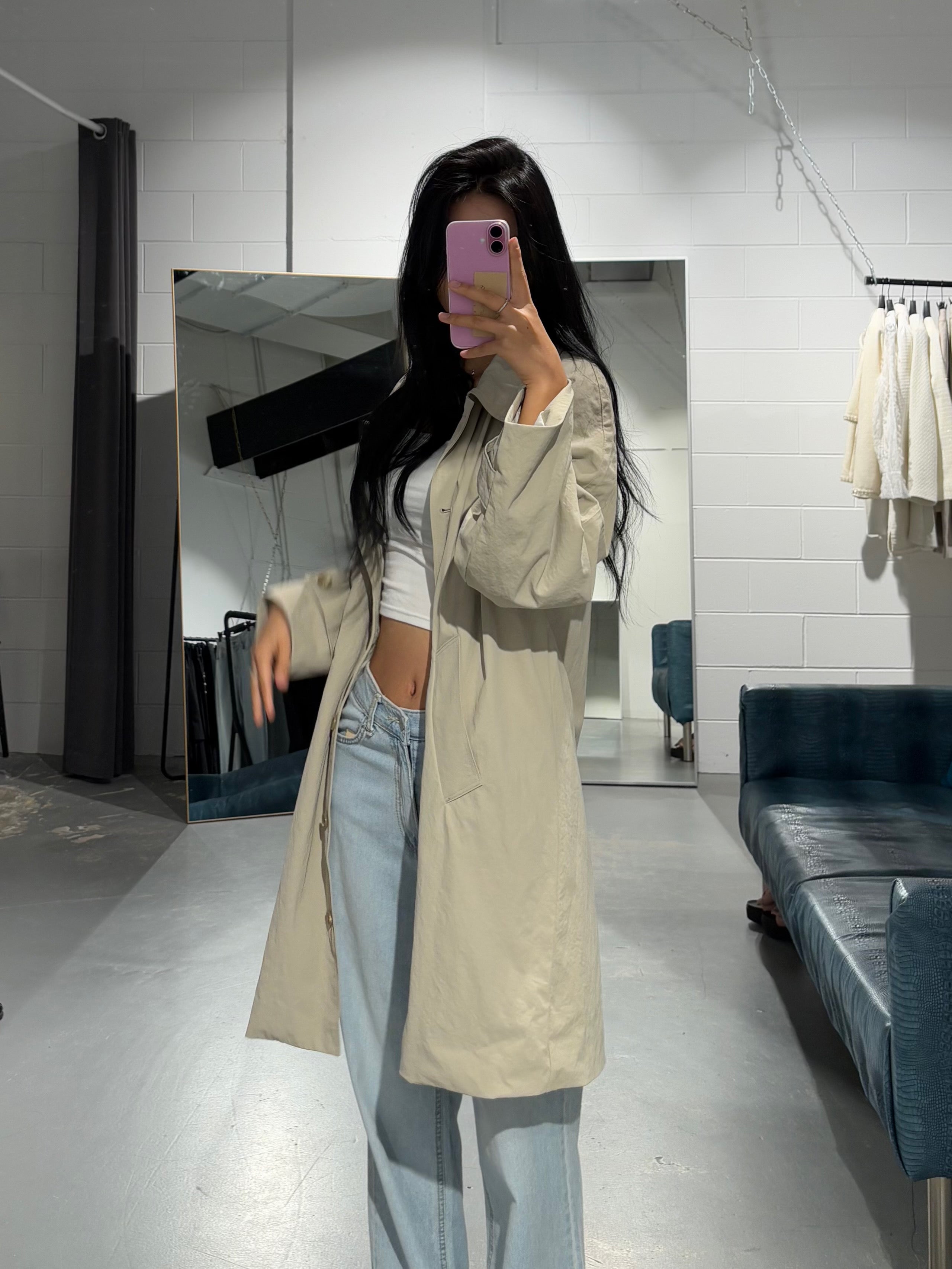 HalfHalf Trench Coat