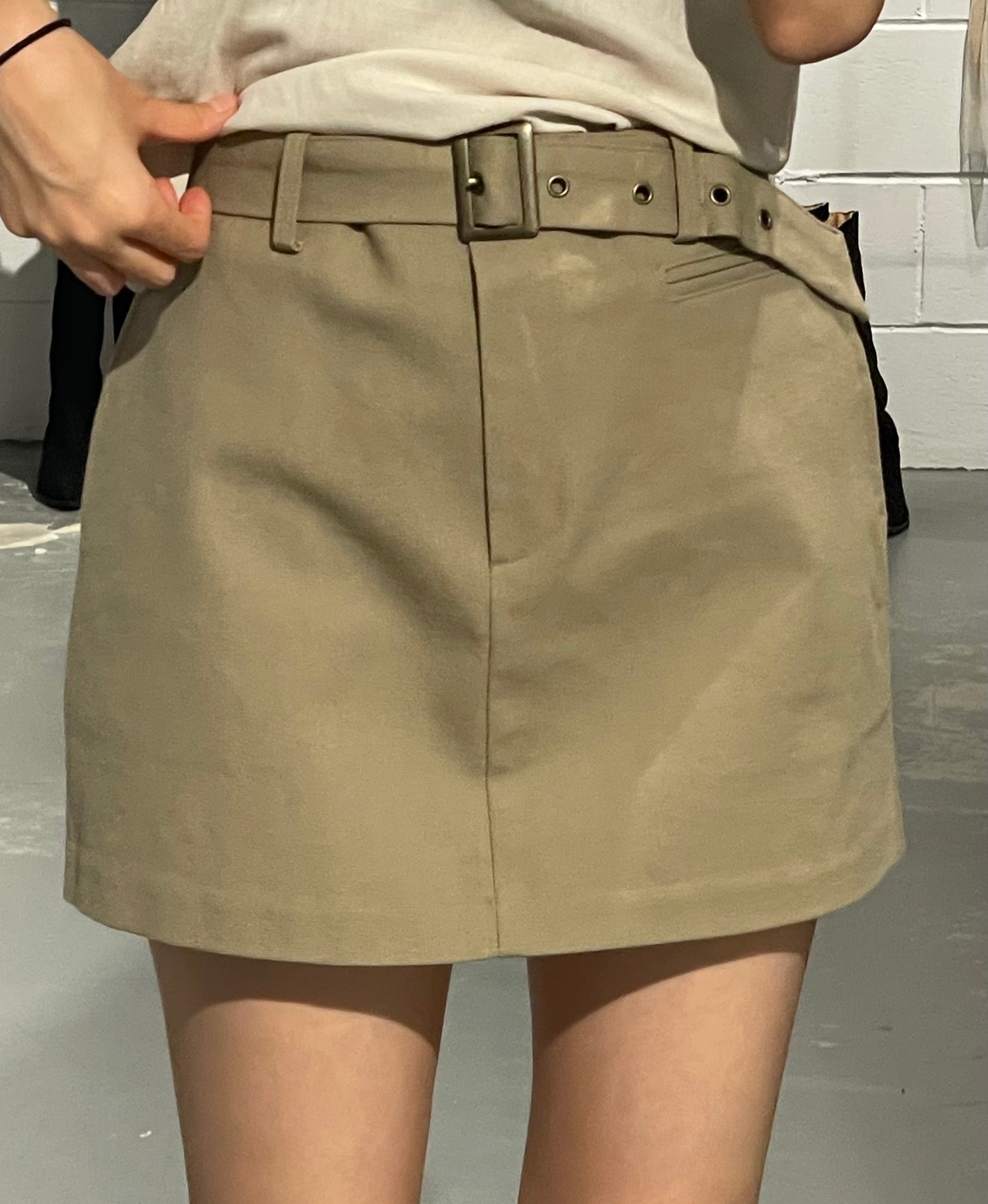 Lilibet Punching Belt Skirt