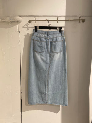 Flip Slit Denim Skirt