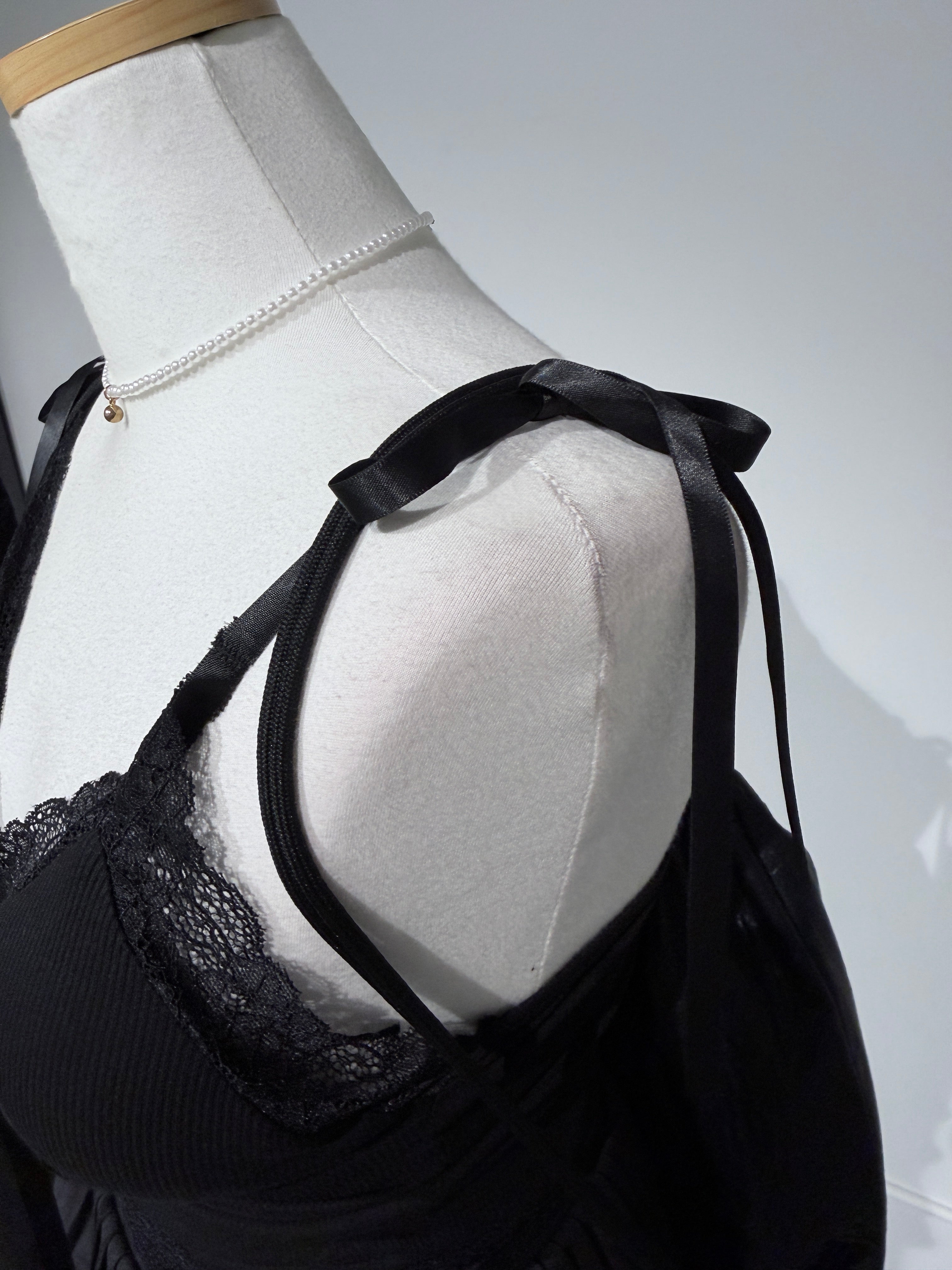 Bebe Lace Ribbon Cami