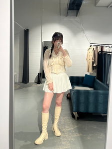 Oni Wrinkle Sheer Blouse