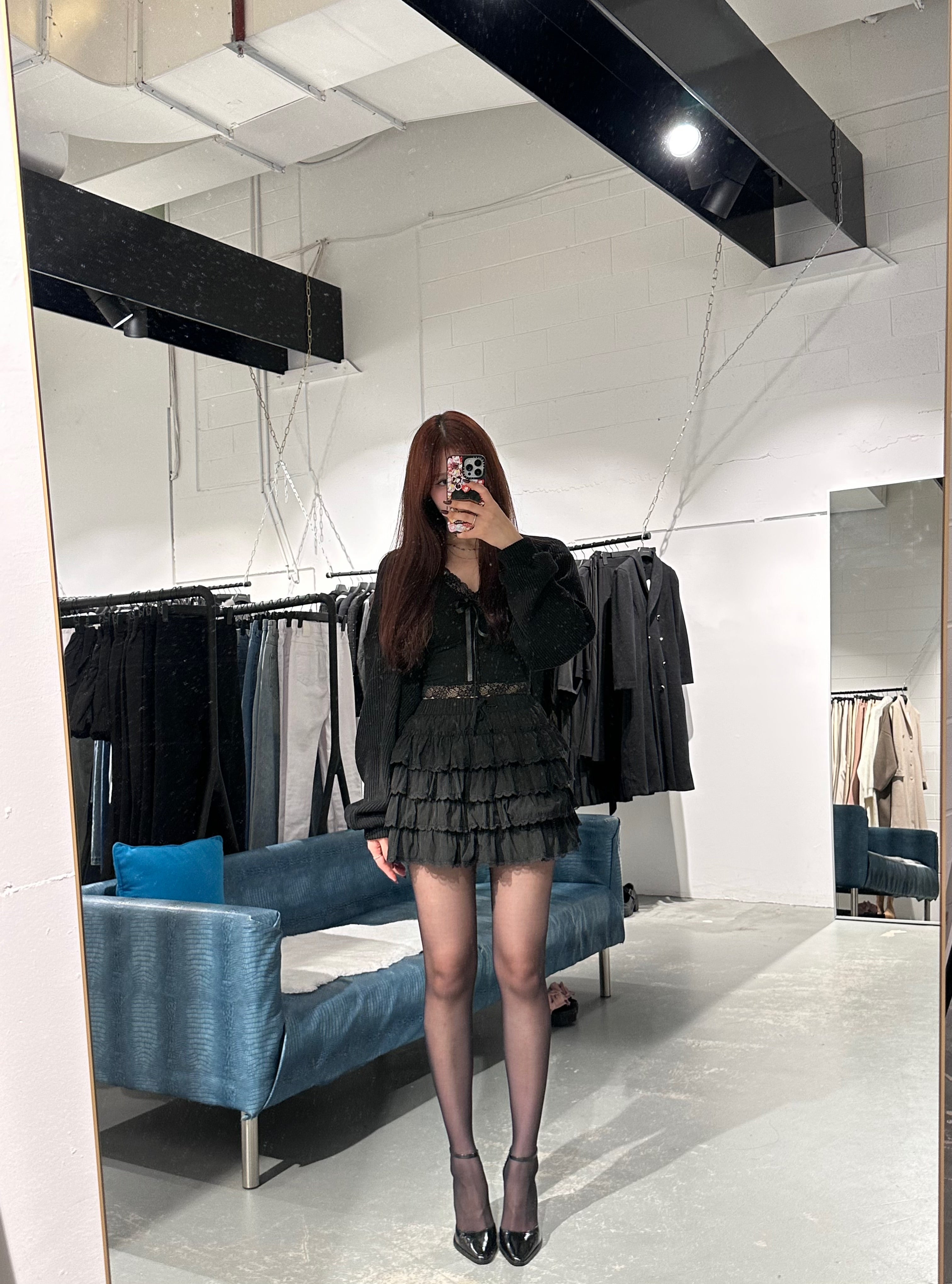 Frill Lace Layered Skirt