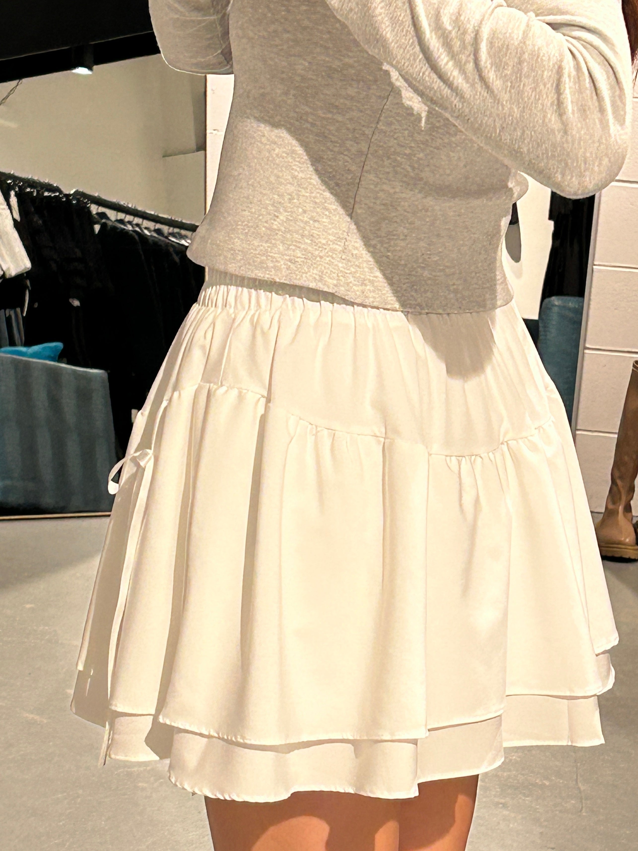 Carrot Layered Ribbon Skirt