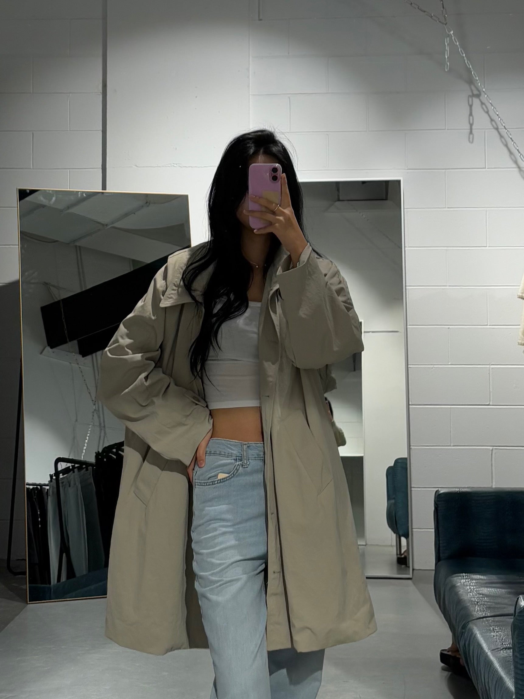 HalfHalf Trench Coat