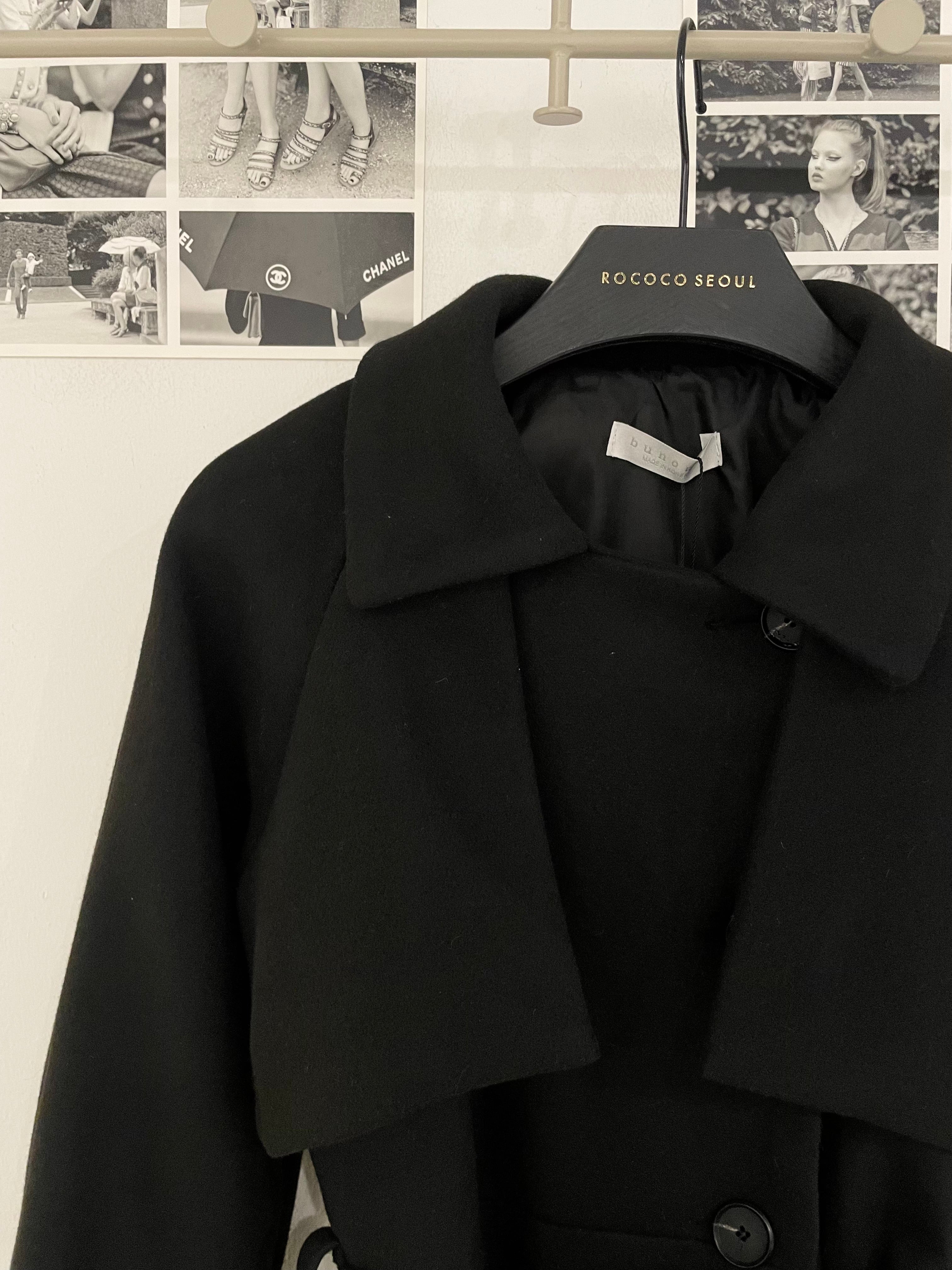 Ruhot Wool Flair Trench Jacket
