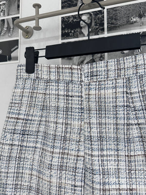 Marcia Blue Tweed Skirt