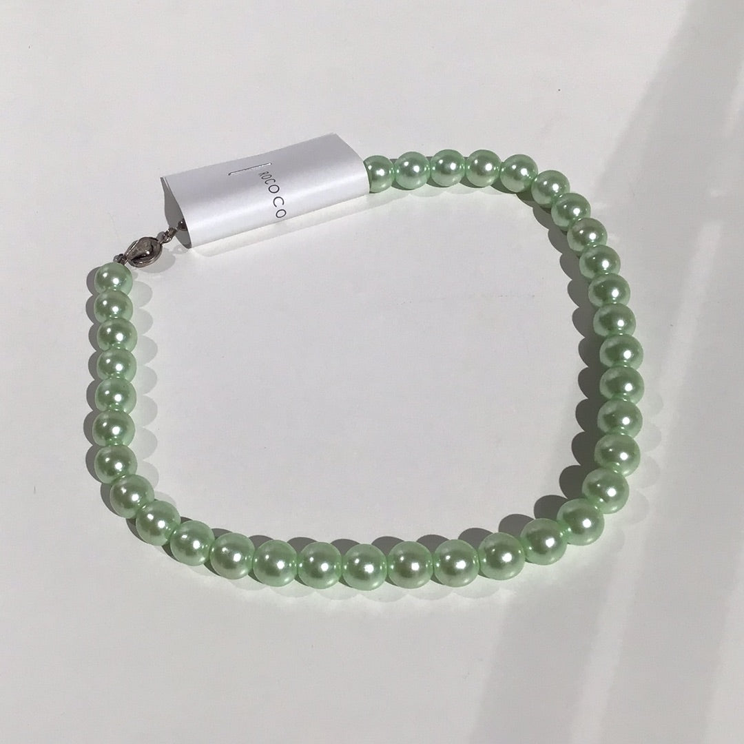 Mint Pearl Necklace