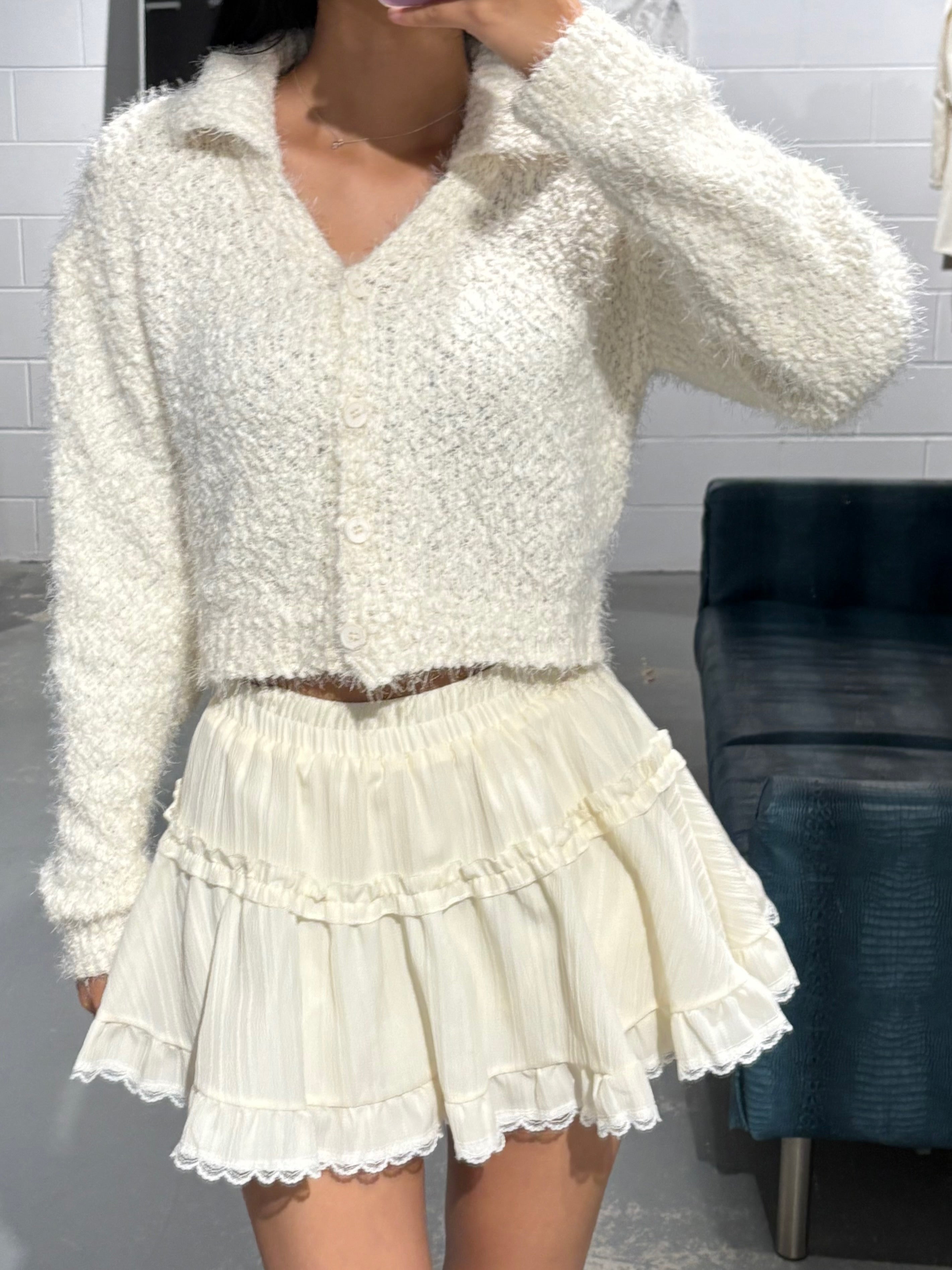 Bebe Poodle Cardigan