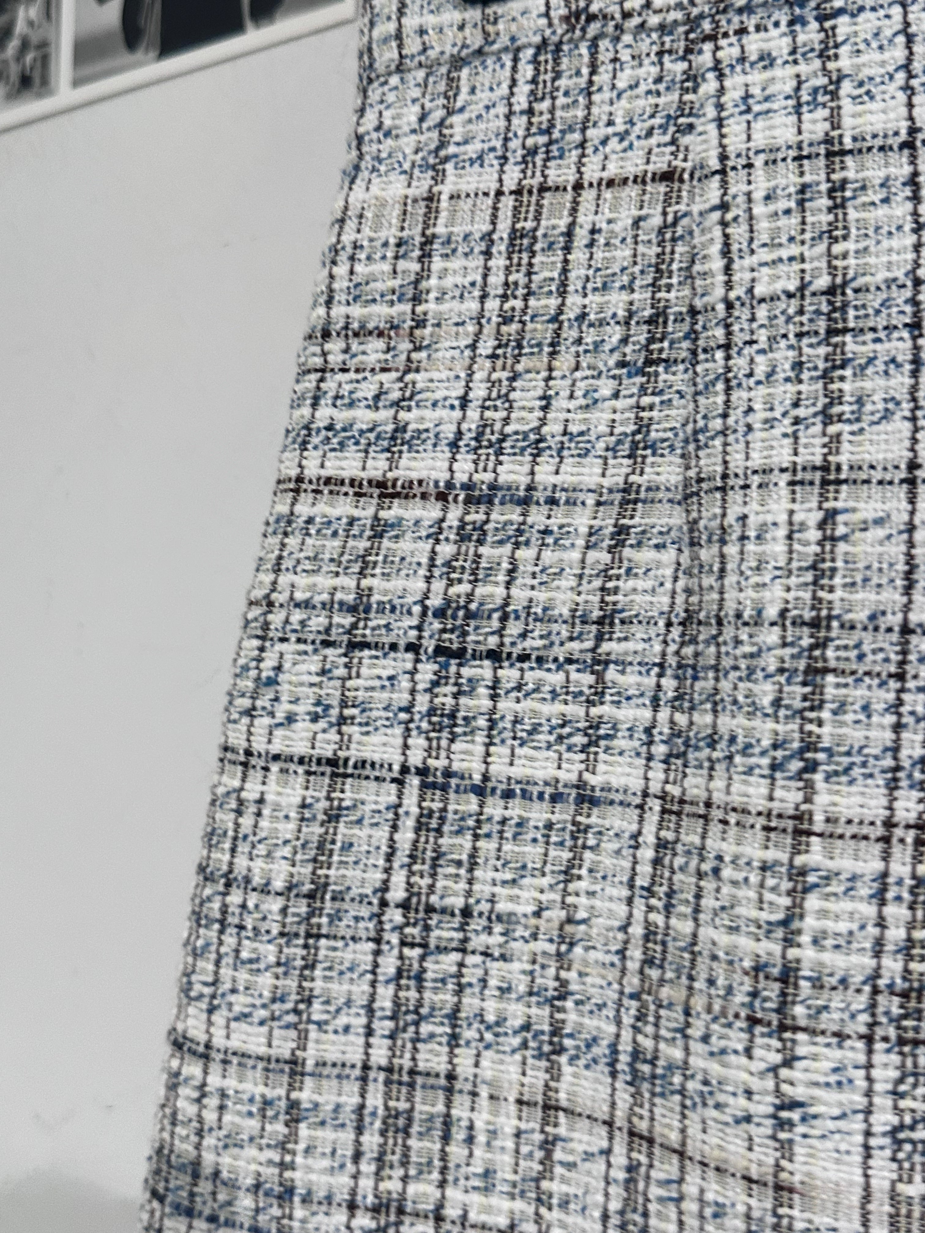 Marcia Blue Tweed Skirt