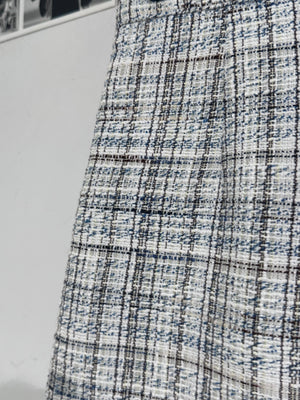 Marcia Blue Tweed Skirt