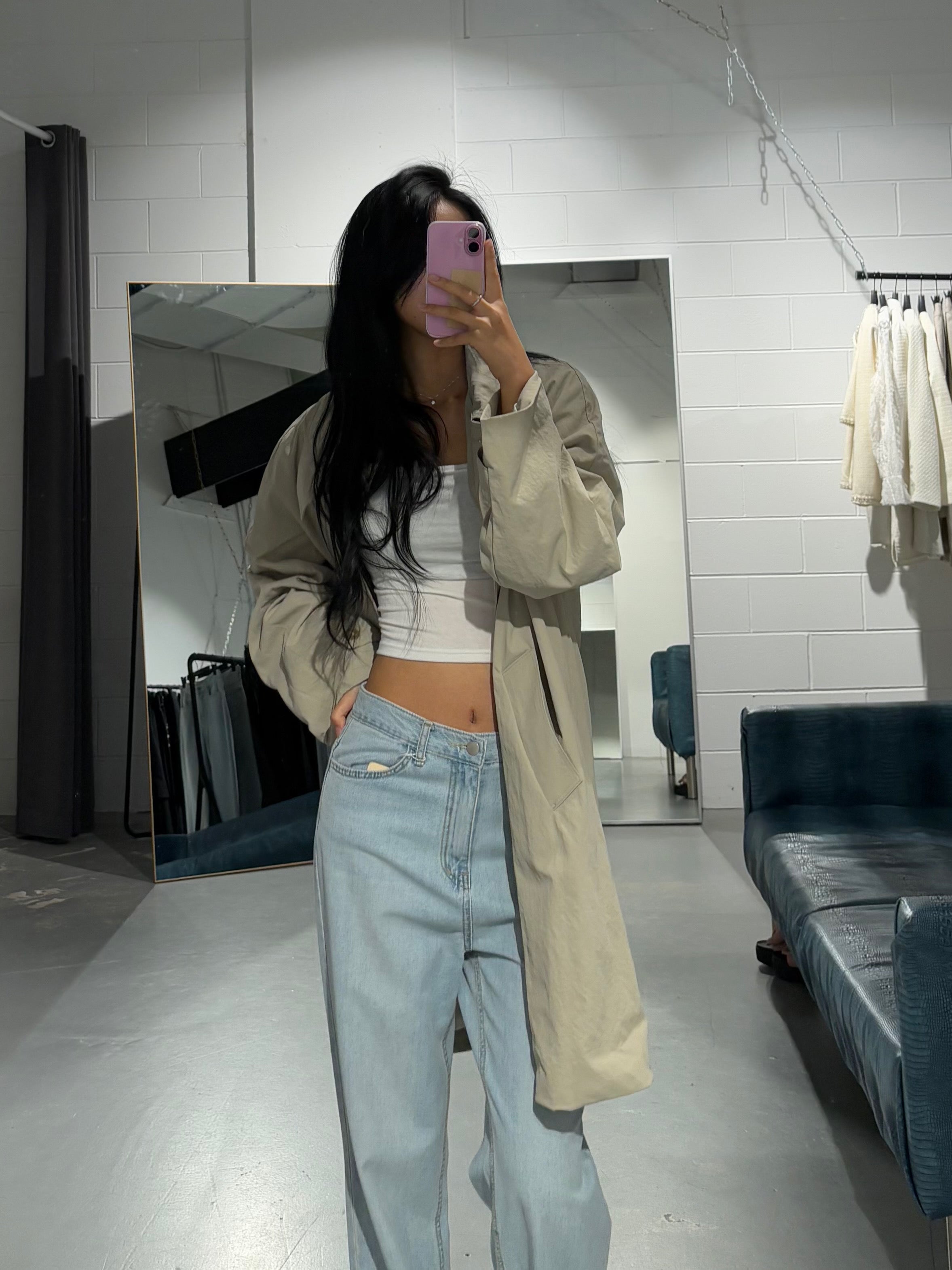 HalfHalf Trench Coat