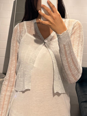 Bebe Melo Sheer Cardigan