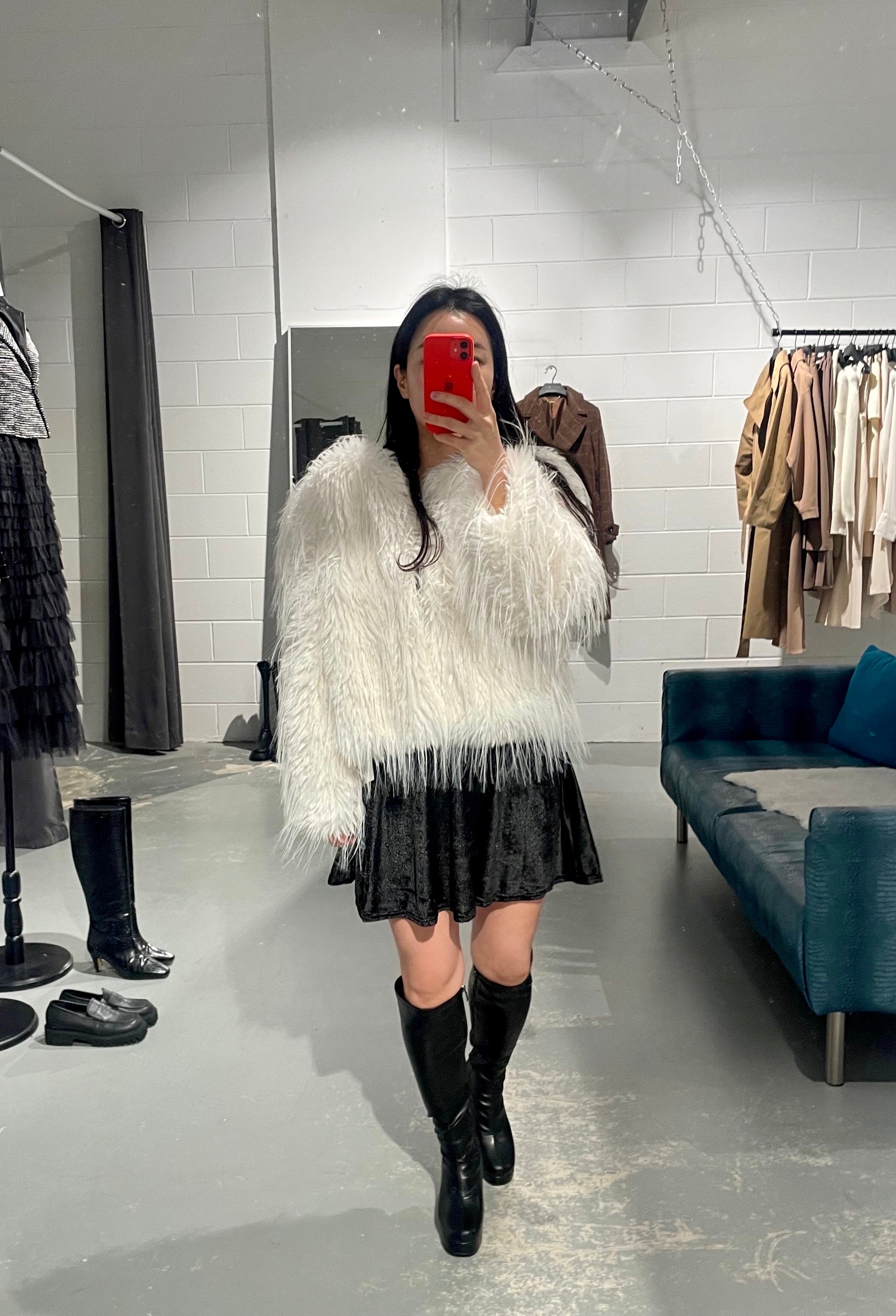 Mogi Hairy Fur Jacket