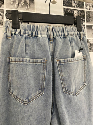 Daily Banding Wide Denim Jeans
