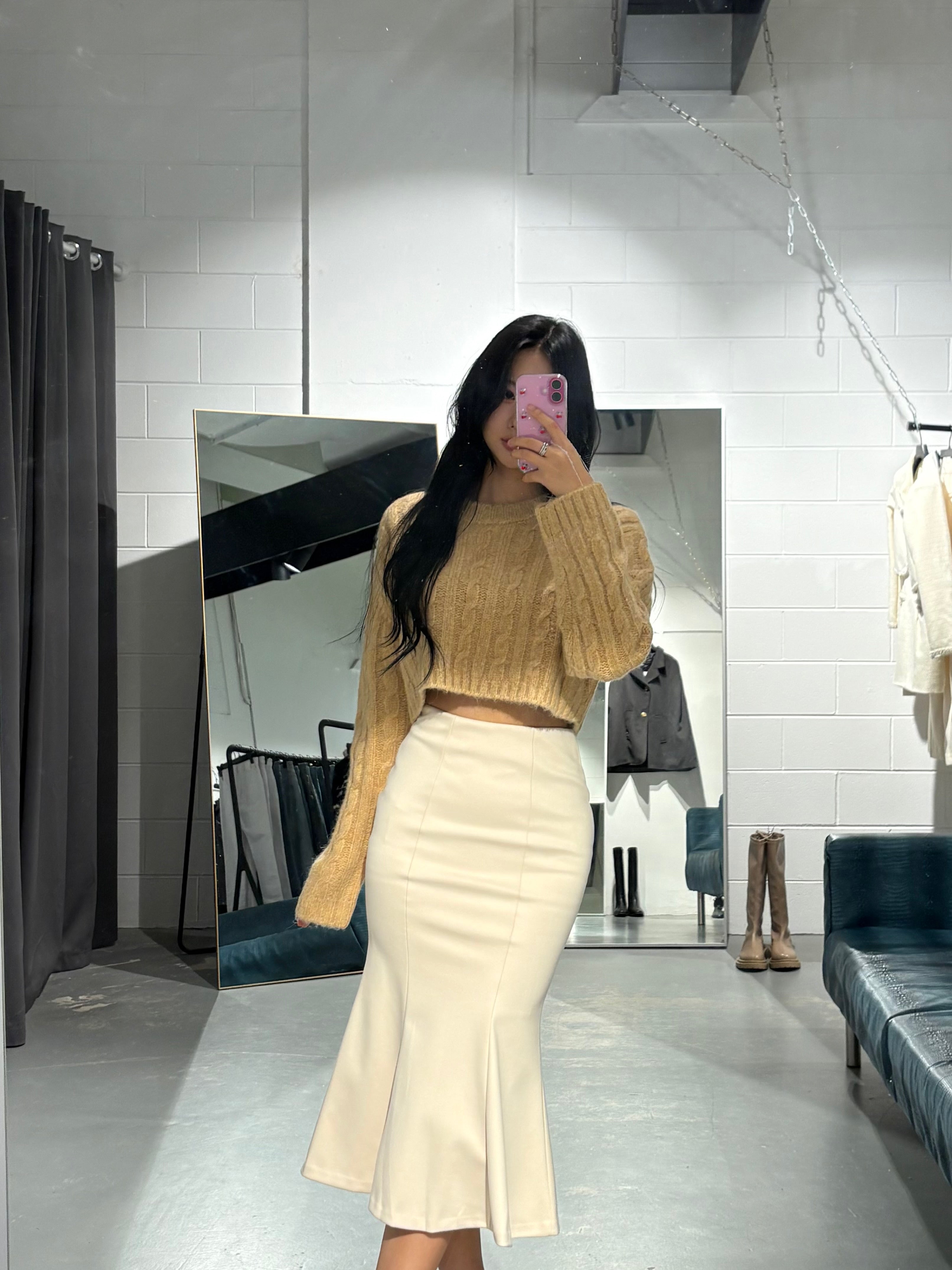 IfYou Bori Cable Cardigan