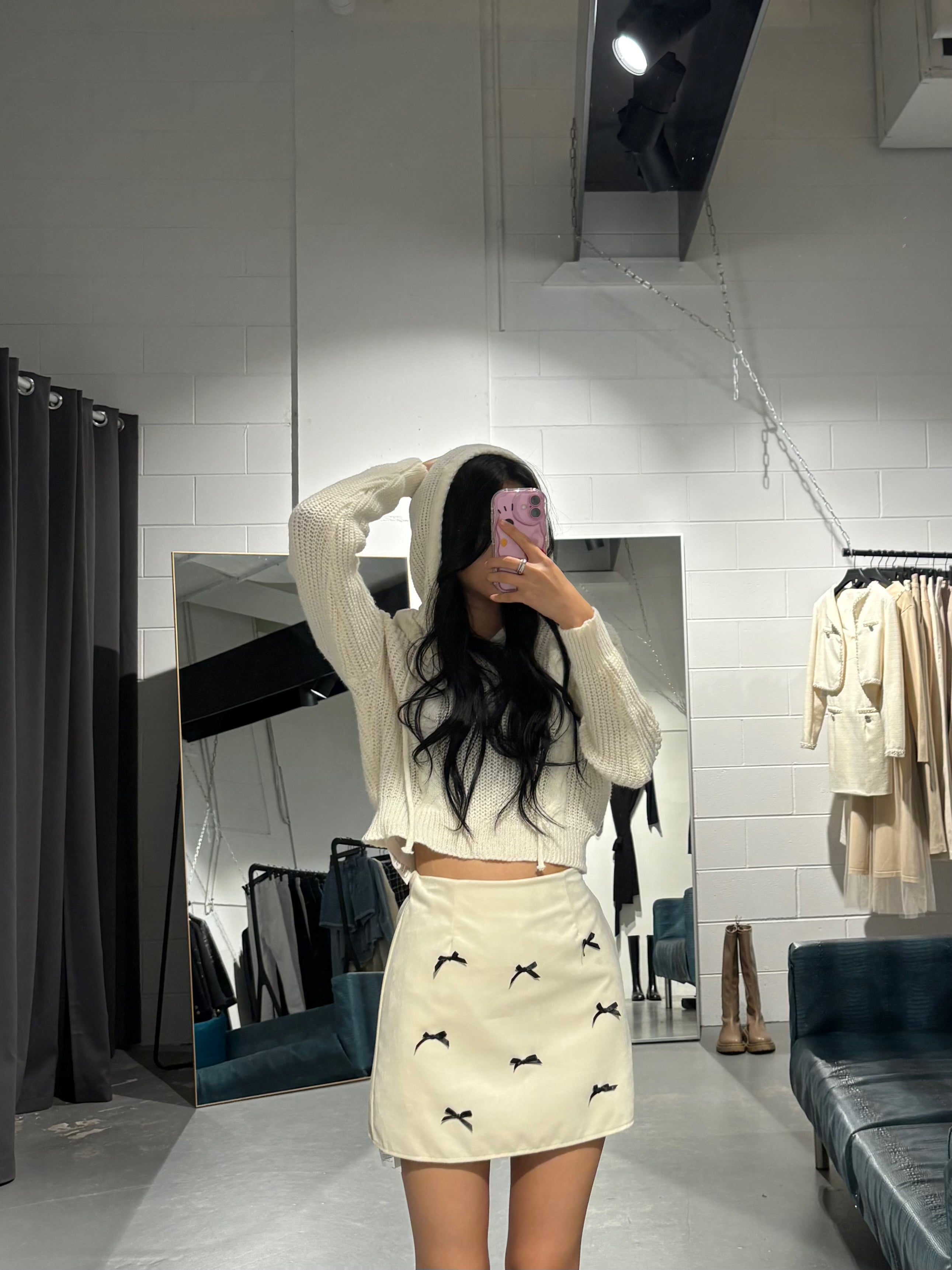 Lucky Melon Cable Knit Hoodies