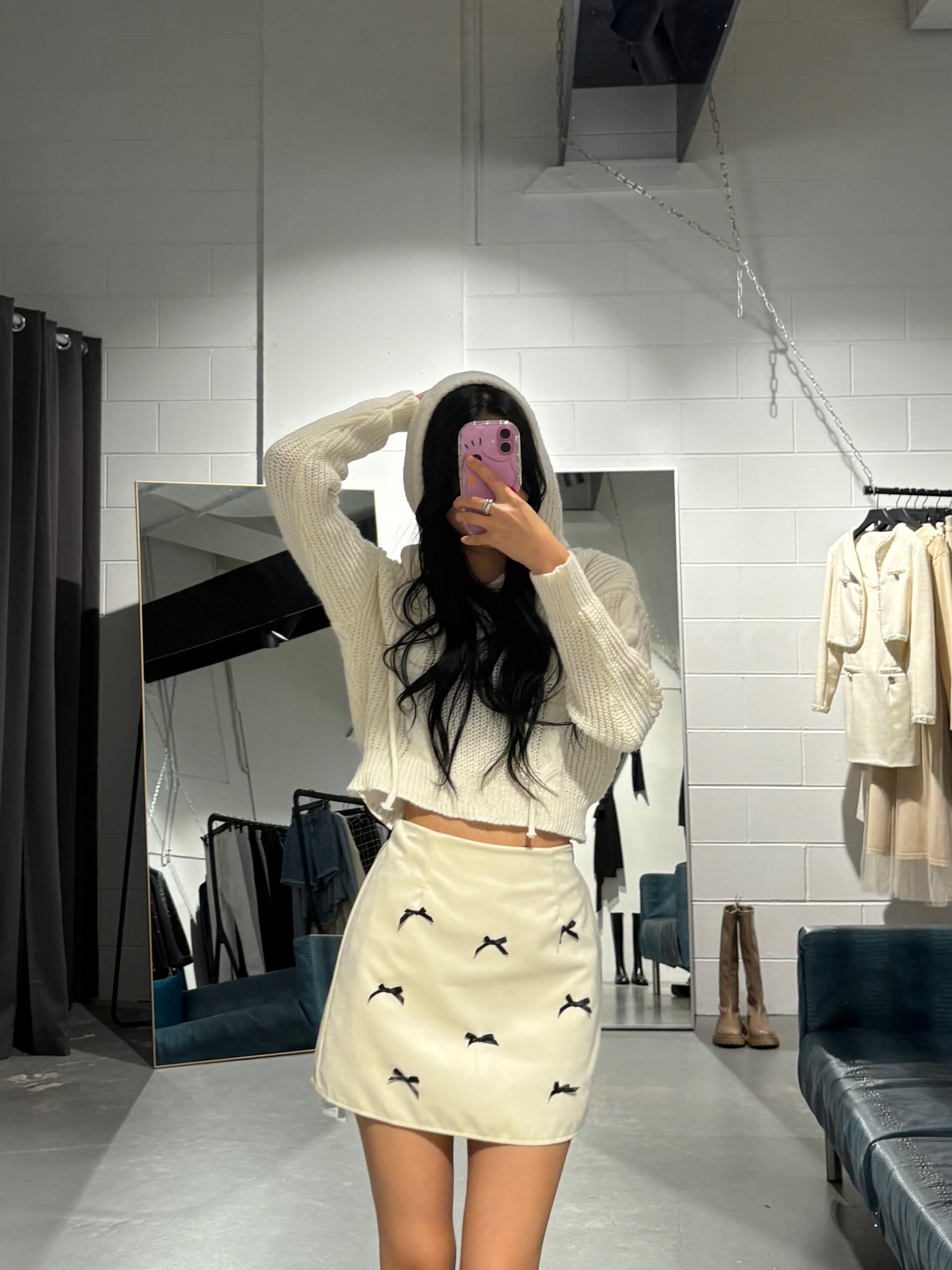 Lucky Melon Cable Knit Hoodies