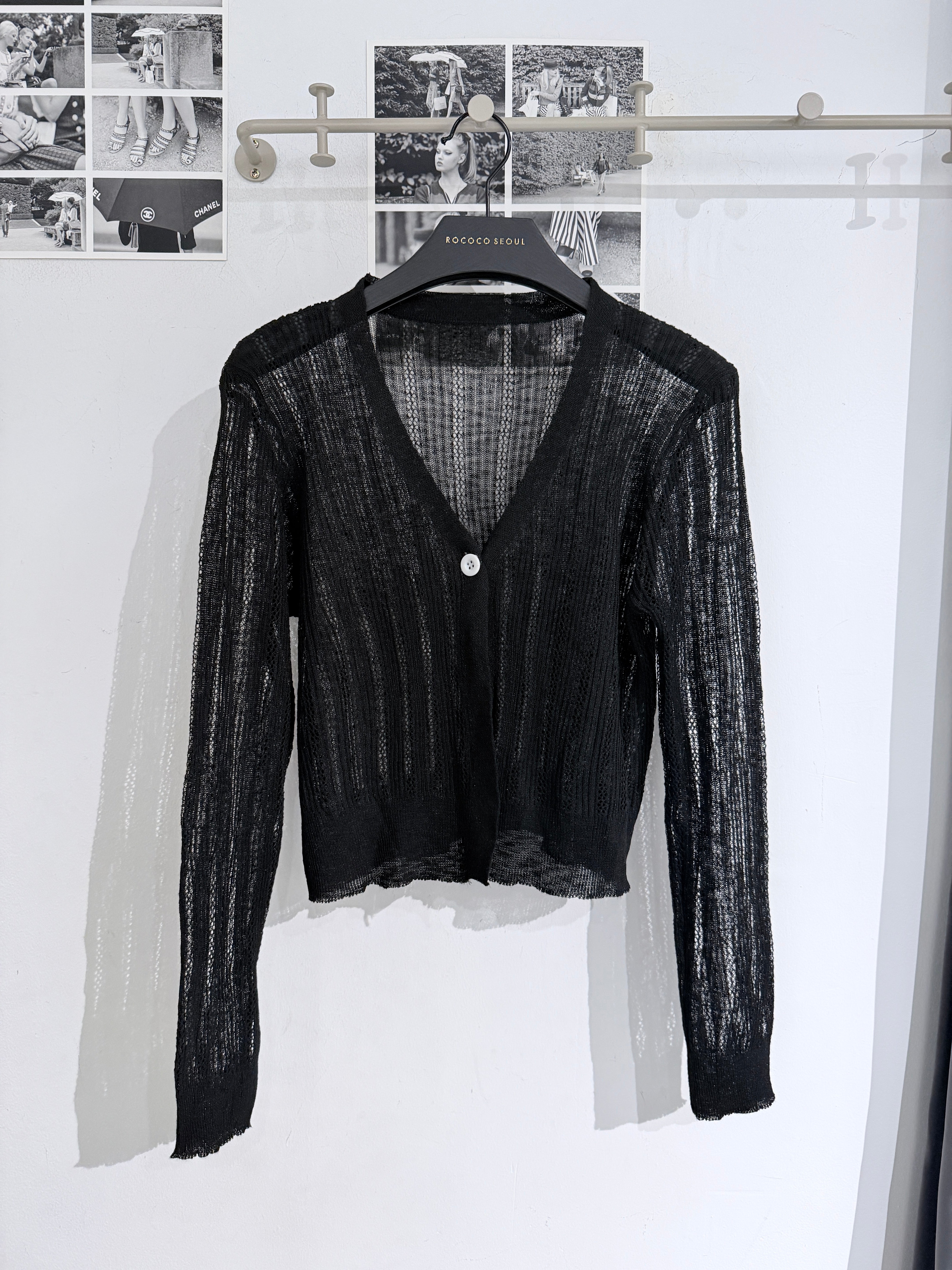 Bebe Melo Sheer Cardigan