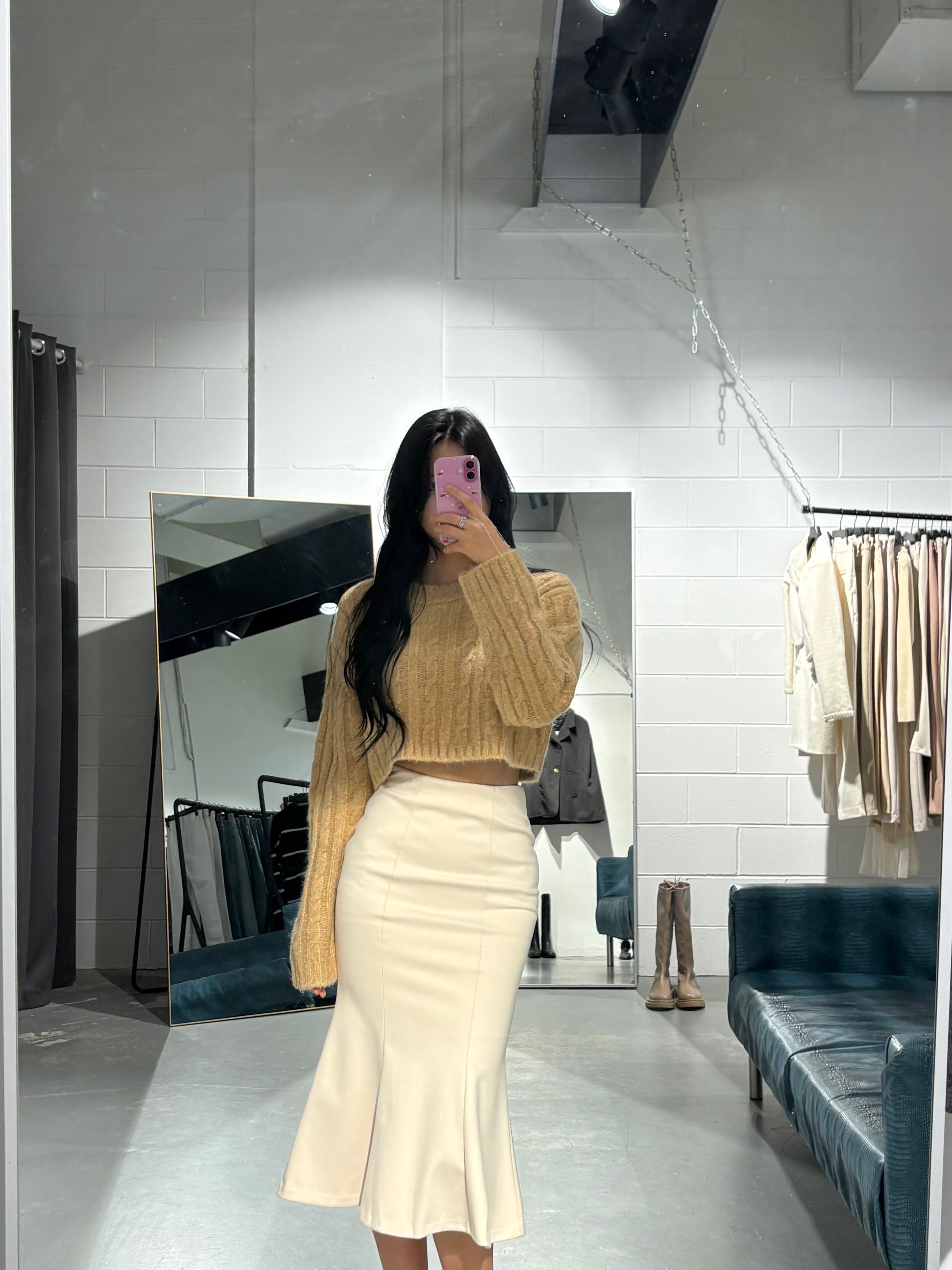 IfYou Bori Cable Cardigan