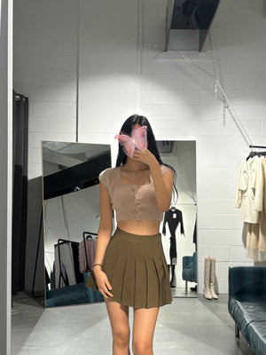 Mool Angora Crop Cardigan Top