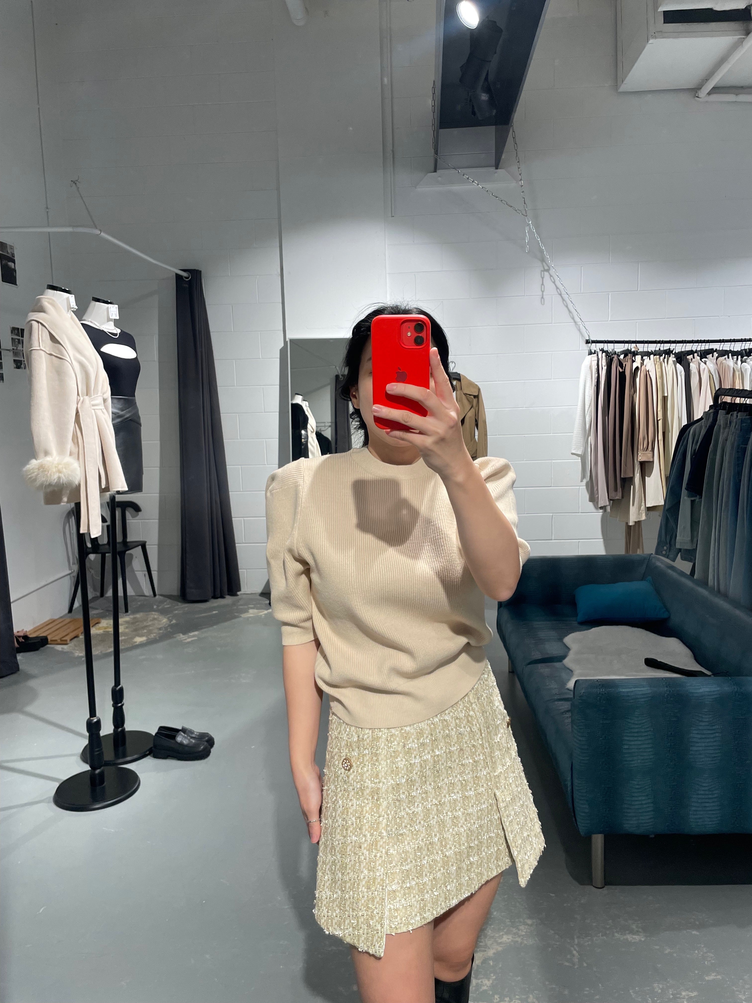 LEA Tweed Mini Skirt