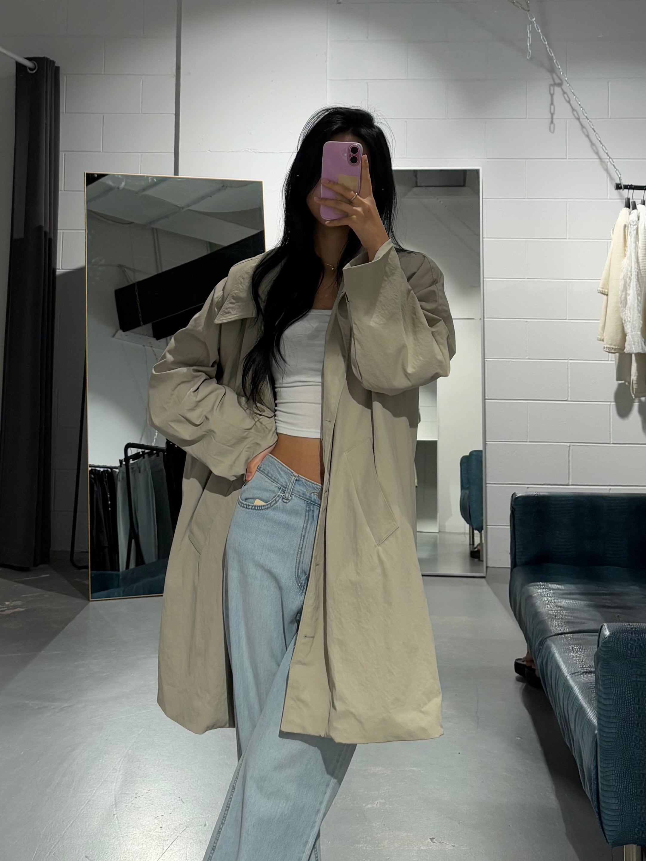 HalfHalf Trench Coat