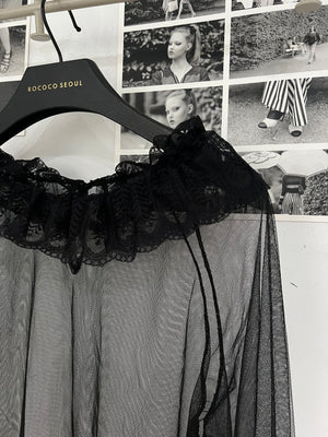 Mash Lace Ruffle Top
