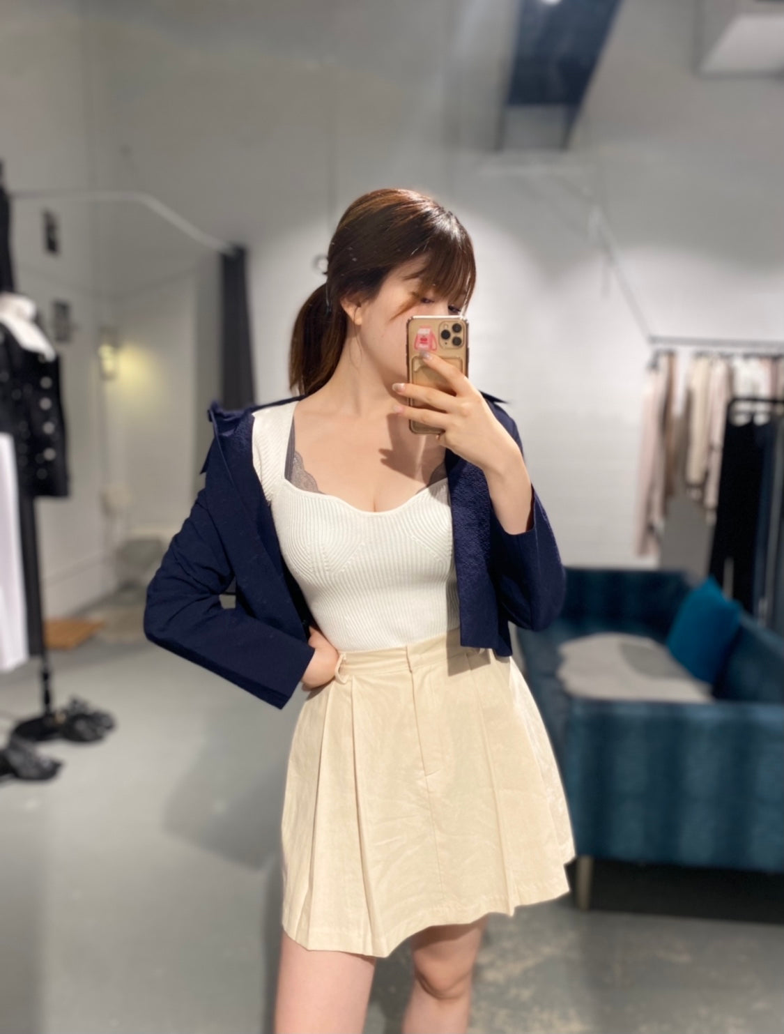 Heart Neck Summer Knit
