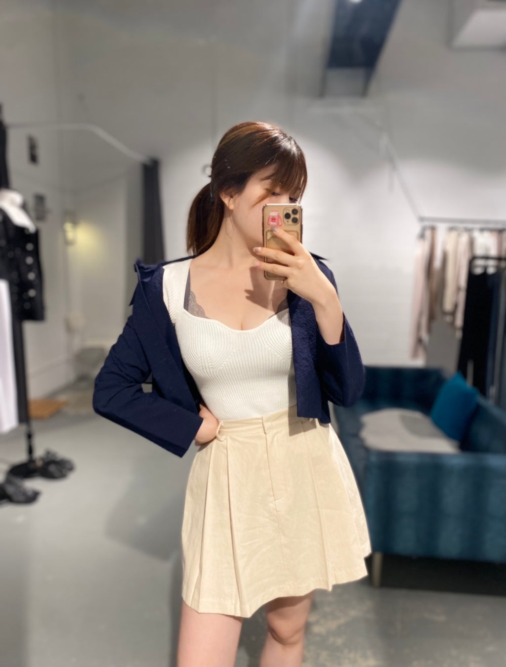 Heart Neck Summer Knit