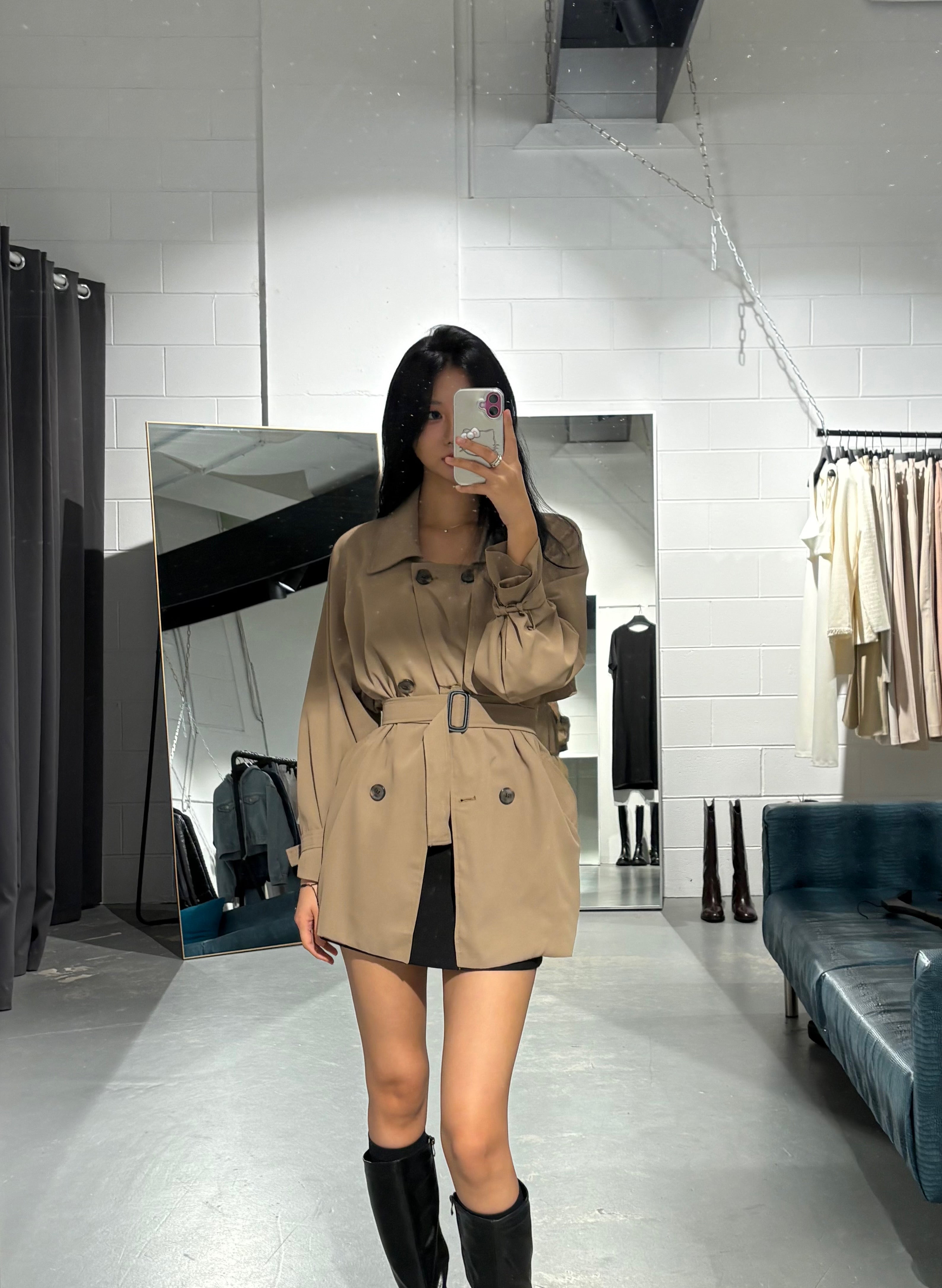 Muji Belt Trench Coat