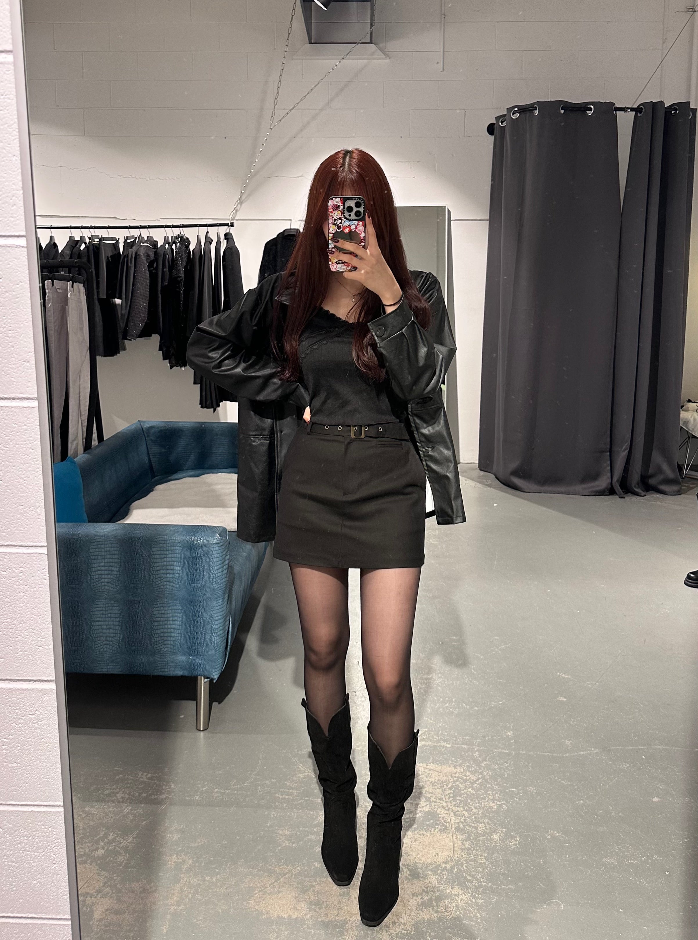 Lilibet Punching Belt Skirt