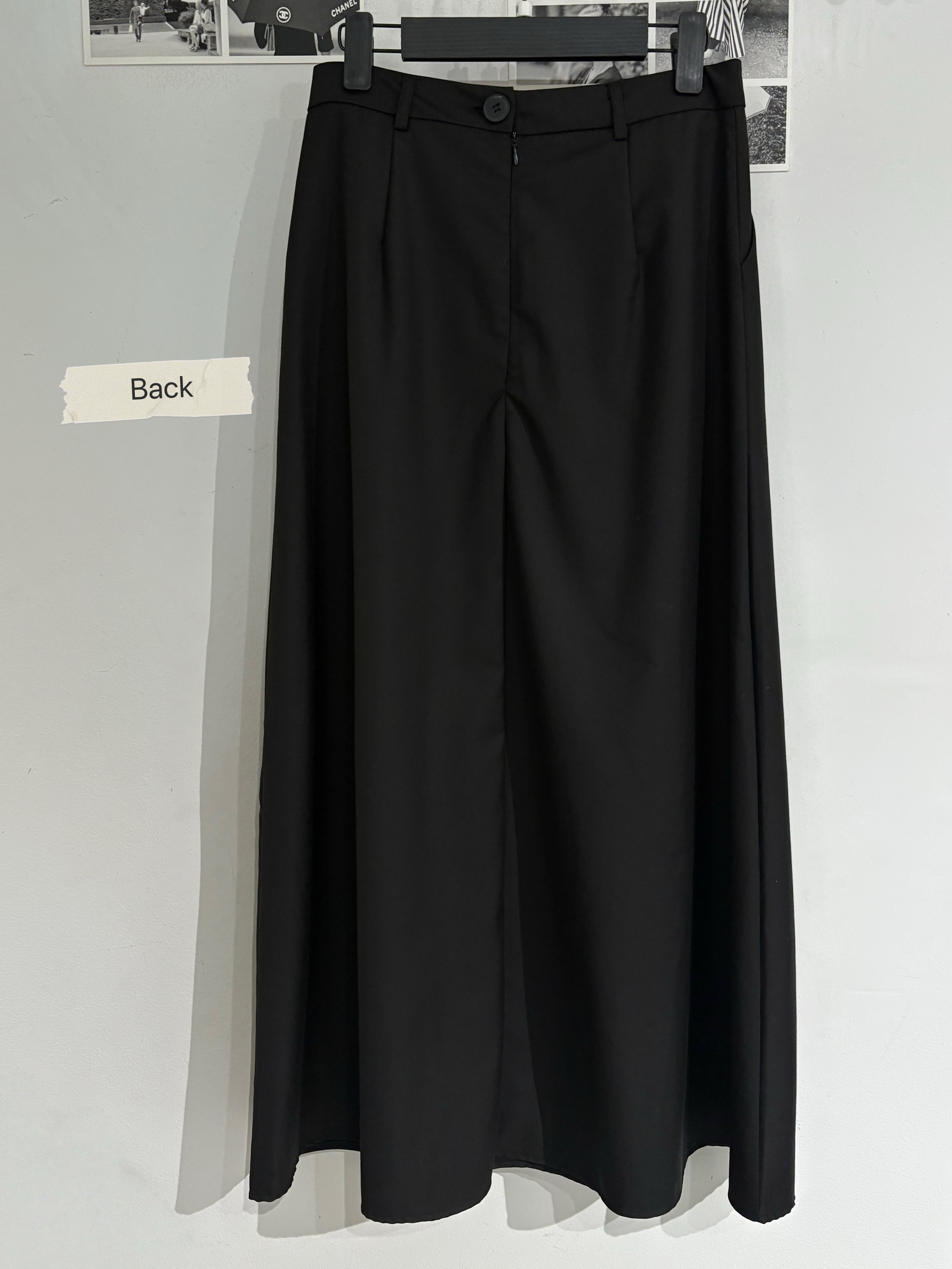 Yuni Black Long Skirt